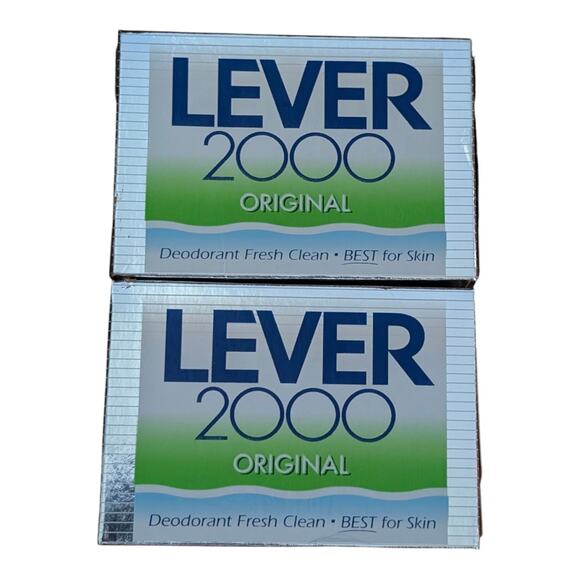 Vintage 1997 Lever 2000 Original Bar Soap Sealed Pack Of 2 - Picture 1 of 7